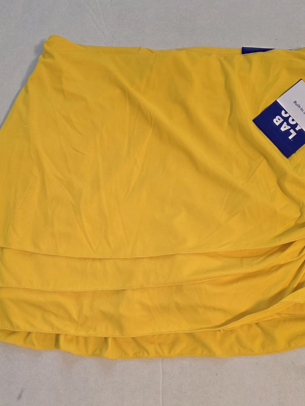 JoyLab Bright Yellow Layered Mini Skirt